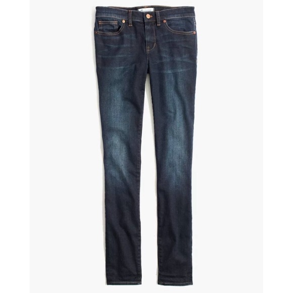 Madewell 9” Mid Rise Skinny Jeans Danny Wash Ankle length Style E0259 Sz 27 NWOT - Picture 1 of 16